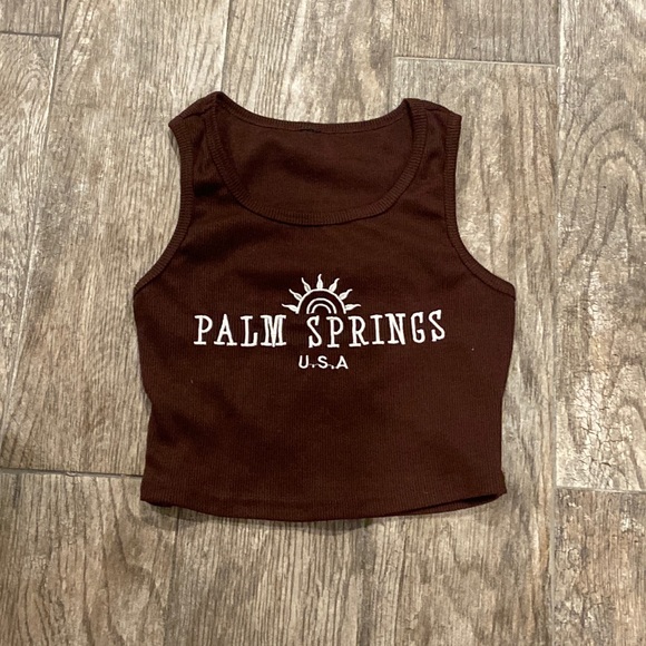 Brown Palm Springs Crop top - Picture 1 of 2